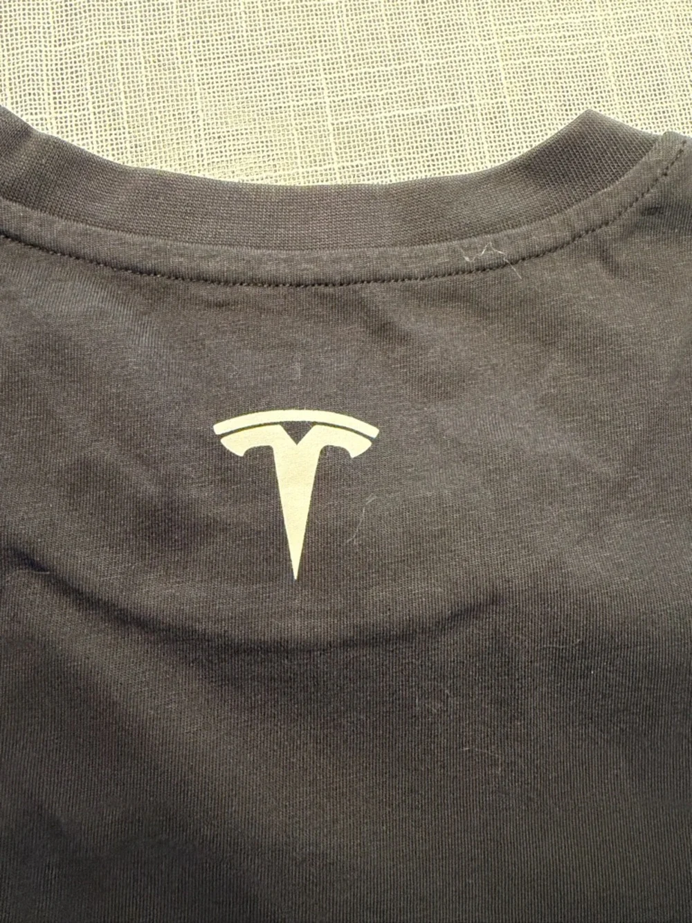 Tesla Long Sleeve Shirt XL Black Logo Graphic Crew Neck Mens NWOT - Picture 6 of 8